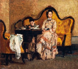 Házi feladat, Silvestro Lega (1826-1895) alkotó: Silvestro Lega