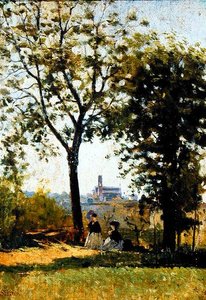 Keresztek hegye (olaj, vászon) alkotó: Silvestro Lega