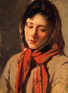 Parasztlány (Gonoszasszony), Silvestro Lega (1826-1895) alkotó: Silvestro Lega