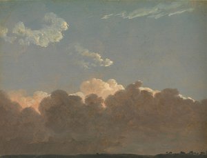 Cloud Study Távoli vihar, kb. 1786-1806.