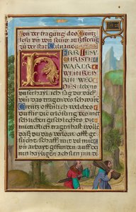 Rand mit Abraham und Isaak alkotó: Simon Bening