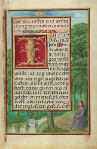 Rand mit Christus in der Wüste alkotó: Simon Bening