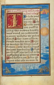 Rand mit der Anbetung des Namens Jesu alkotó: Simon Bening