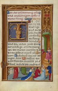 Die Königin von Saba vor König Salomo alkotó: Simon Bening