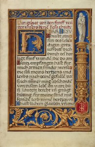 Geschmückte Textseite alkotó: Simon Bening