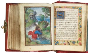 Fólió egy miniatűr Órakönyvből, Róma felhasználása, Brugge, 1530-35