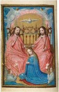 Fólió egy miniatűr Órakönyvből, Róma felhasználása, Brugge, 1530-35