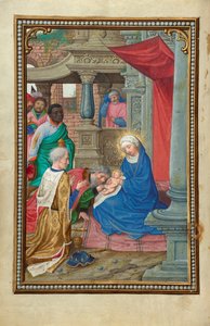 Die Anbetung der Heiligen Drei Könige alkotó: Simon Bening