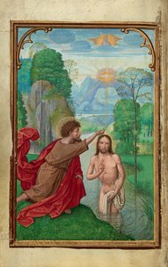 Krisztus keresztelése alkotó: Simon Bening