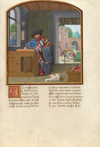 Az Aranygyapjas Rend főheroldja Jacques de Lalaingról ír alkotó: Simon Bening