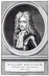 William Bentinck, Portland 1. grófja, Jacobus Houbraken metszete Robert Williams eredetije után alkotó: Simon Du Bois
