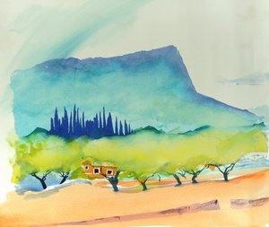 Mandula, Pollença, 2016 (akvarell)