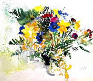 Grand Bouquet, 2005 (akvarell) alkotó: Simon Fletcher