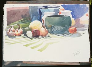 La Coupe Bleu II, 2003 (akvarell, papír)