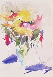 Novemberi virágok II, 2002 (akvarell)