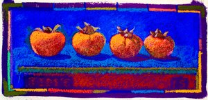 Persimmons, 2015 (pasztell, papír)