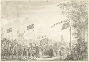 Búcsú Willem V-től és feleségétől a Buitenamstelen, 1768