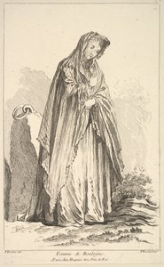 Boulogne-i nő, különböző külföldi alakok gyűjteményéből Feltalálta F. Bo..., 18. század.