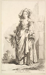 Nápolyi nő, különböző külföldi alakok gyűjteményéből Feltalálta F. Bouc..., 18. század.