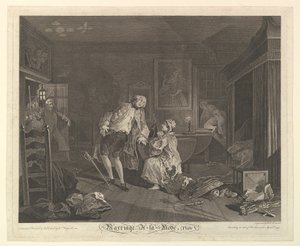 Házasság A-la-Mode, V. tábla, 1745. április.