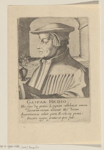 Caspar Hedio portréja alkotó: Simon Frisius