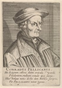 Conrad Pellican portréja alkotó: Simon Frisius