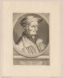 Conrad Pellican portréja alkotó: Simon Frisius