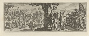 Twee soldaten onder een boom Lovasság (sorozat címe) Faecvnda, hogy mi a Phaebus szerelme és a hálás Florentia a lelkes zseniális férfiaknak, eleget mutatnak a pvgnák, enthea a mellek ereje, amelyeket Mercury faragott az időszerű kliensnek (sorozat címe) alkotó: Simon Frisius