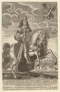 Frigyes Vilmos 1620-1688, brandenburgi választófejedelem, Poroszország hercegének portréja, 1680 alkotó: Simon Grimm
