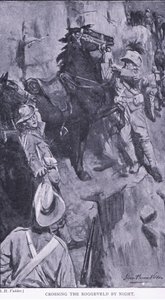 Átkelés a Roggevelden éjjel, az After Pretoria: The Guerilla War című filmből, amelyet a Harmsworth Brothers Limited adott ki, 1901 alkotó: Simon Harmon Vedder