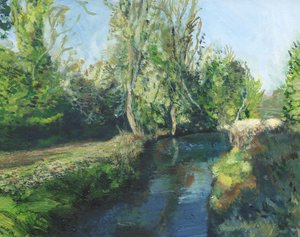 Latchmere Brook, Ham Common (olaj, tábla) alkotó: Simon Neville