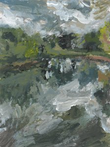 2. számú tó , 2023 (akril, papír)