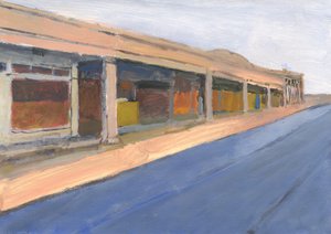 Strip mall 6, 2023 (akril, papír)