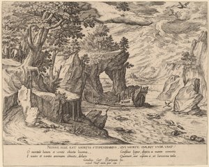 A hajótörés után alkotó: Simon Novellanus after Cornelis Cort
