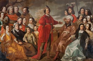 Az úgynevezett Gröning családi portré, 1663 körül (olaj, vászon) alkotó: Simon Peter Tilemann