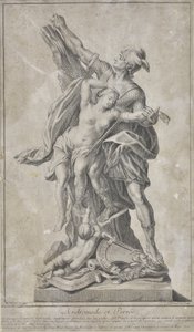 Perseus átadja Andromédet (rajz)