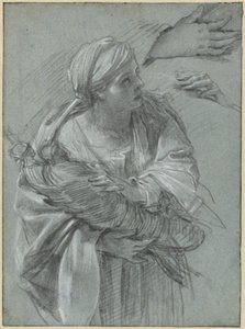 Creusa Trója isteneit hordozza alkotó: Simon Vouet