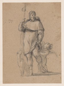Szent Rókus kutyával és angyallal alkotó: Simon Vouet