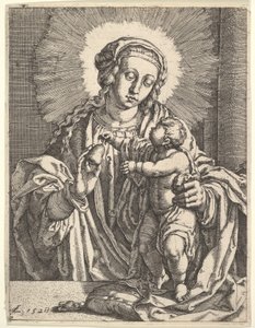 Szűz és Gyermek. alkotó: Simon Wynhoutsz Frisius