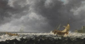 Viharos tenger alkotó: Simon de Vlieger