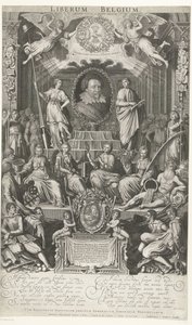 Frederick Henry, mint a vallás és szabadság védelmezője, 1628 Liberum Belgium (cím a tárgyon)
