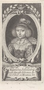 Magdolna Szibille szász hercegnő 1617-1668, Szász-Altenburg hercegné, kb. 1647-1648.