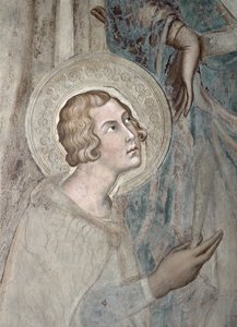 Maesta: St. Ansanus, 1315 (51591 részlet) alkotó: Simone Martini