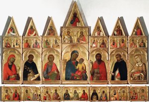 Szent Katalin poliptichonja, 1320 alkotó: Simone Martini