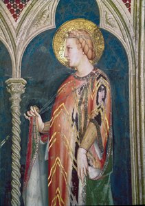 Magyar Szent Erzsébet (részlet, freskó alkotó: Simone Martini