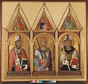 St. Geminianus, 1319 körül tempera arany táblával az 58835-ös táblarészleten alkotó: Simone Martini