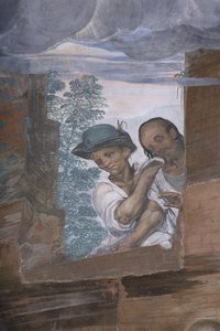 A Pásztorok imádása, 1578-82 (3497111 részlet) alkotó: Simone Veneziano Peterzano
