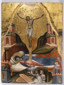 A Szűz álma, 1365-80 körül (tojás tempera és aranyozás puhafa panelen)