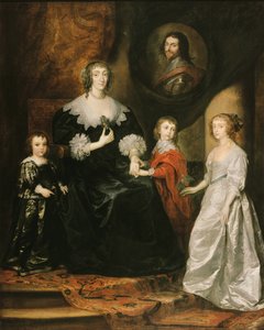 Buckingham herceg özvegyének és gyermekeinek portréja, 1633.