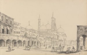 30 megtekintést tartalmazó album Tirolban és Olaszországban: Szent Antonio-templom - Padova 3.r 1840. nov.r